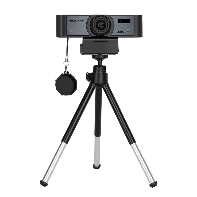 Webcam AI USB RC16 4K avec champ de vision de 110°, zoom numérique 8X, suivi humanoïde et cadrage automatique