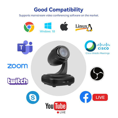 Caméra PTZ vidéo mini RC310 pour conférence en ligne avec zoom optique 3x